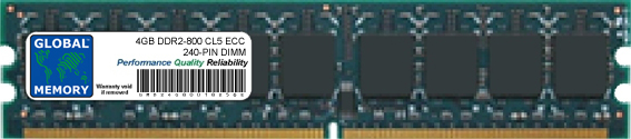 4GB DDR2 800MHz PC2-6400 240-PIN ECC DIMM (UDIMM) MEMORY RAM FOR HEWLETT-PACKARD SERVERS/WORKSTATIONS